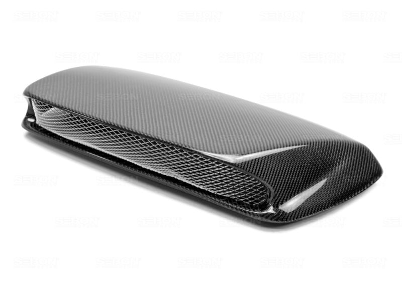 Seibon STI-style carbon fiber hood scoop for 2002-2003 Subaru Impreza/WRX - HDS0203SBIMP-STI