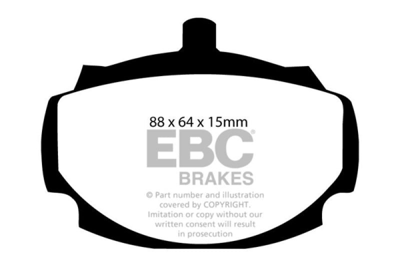 EBC YellowStuff Front Brake Pads - DP4107R