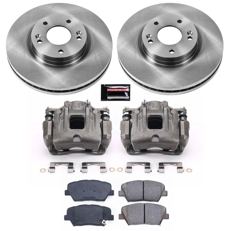 Power Stop 10-12 Hyundai Santa Fe Front Autospecialty Brake Kit w/Calipers PowerStop