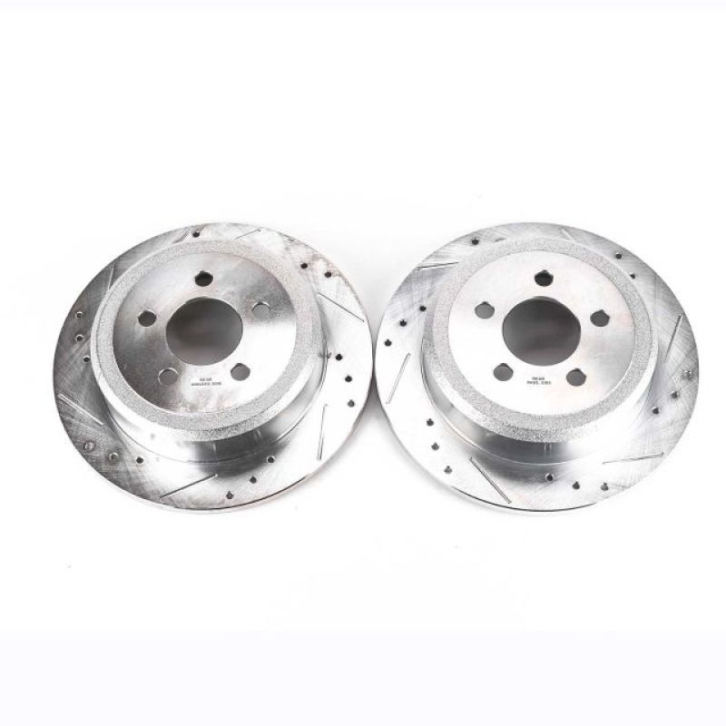 Power Stop 07-11 Dodge Nitro Rear Evolution Drilled & Slotted Rotors - Pair PowerStop