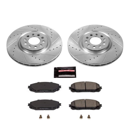 Power Stop 17-19 Jeep Cherokee Front Z23 Evolution Sport Brake Kit PowerStop