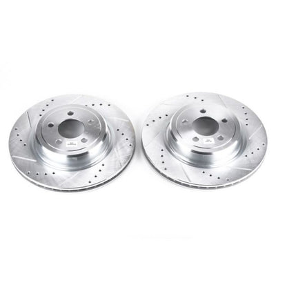 Power Stop 06-18 Dodge Charger Rear Evolution Drilled & Slotted Rotors - Pair PowerStop