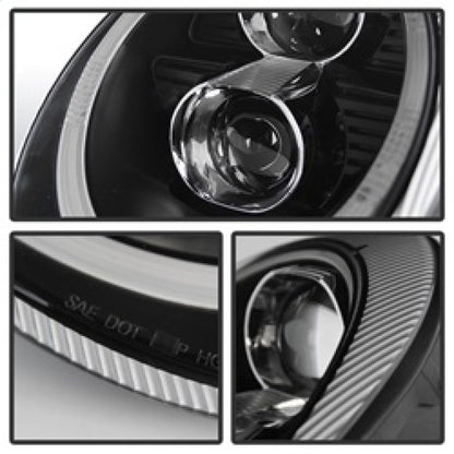 Spyder Porsche 911 05-09 Projector Headlights Xenon/HID Model- DRL LED Blk PRO-YD-P99705-HID-DRL-BK SPYDER