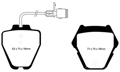 EBC RedStuff Front Brake Pads - DP31328C EBC