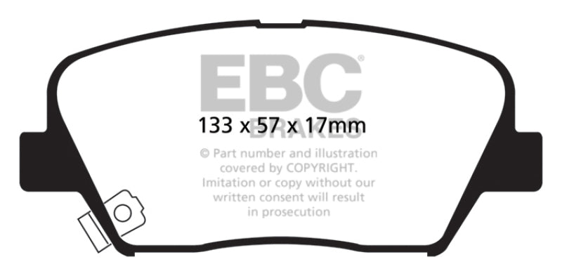 EBC YellowStuff Front Brake Pads - DP41863R