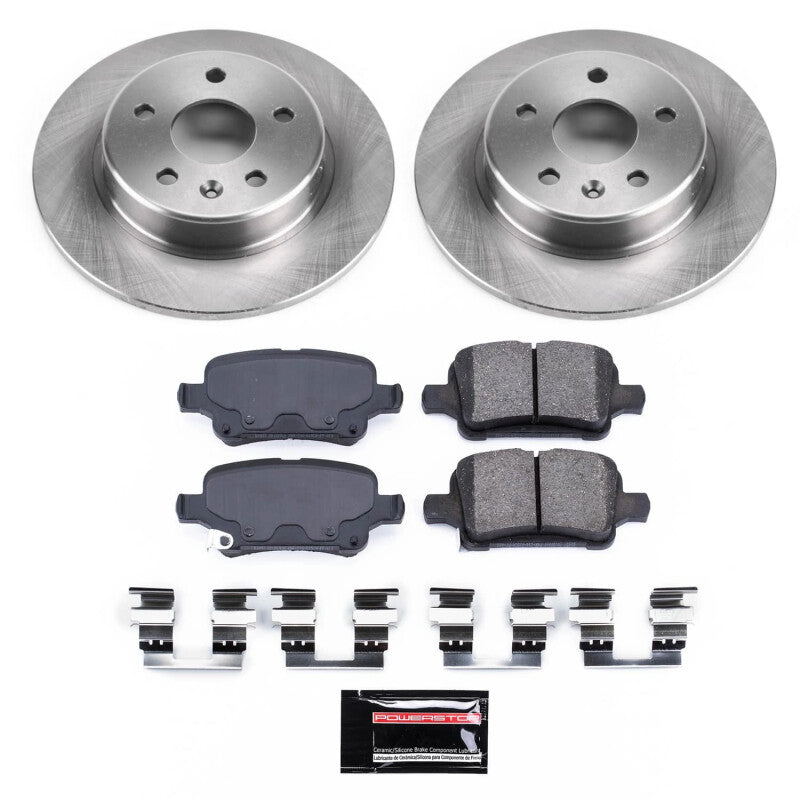 Power Stop 16-19 Chevrolet Volt Rear Semi-Coated Rotor Kit PowerStop