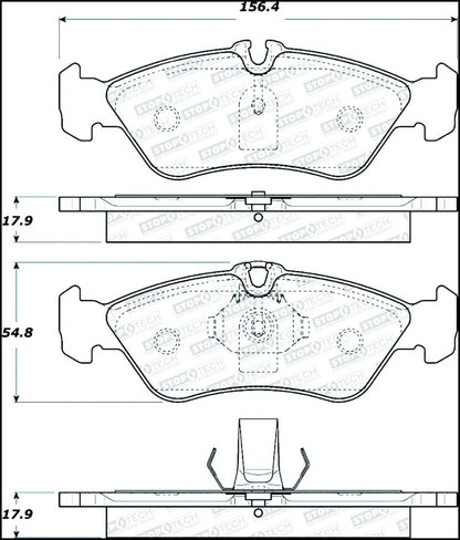StopTech Premium Ceramic Brake Pads - 308.12290 Stoptech