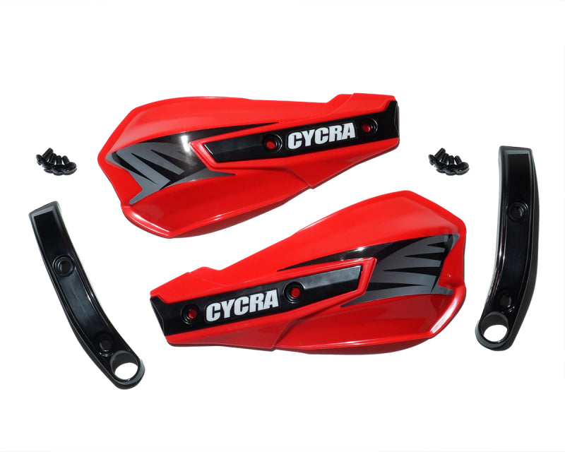 Cycra Vortex Replacement Hand Shields with Abrasion Guards - Red - 1CYC-1029-32