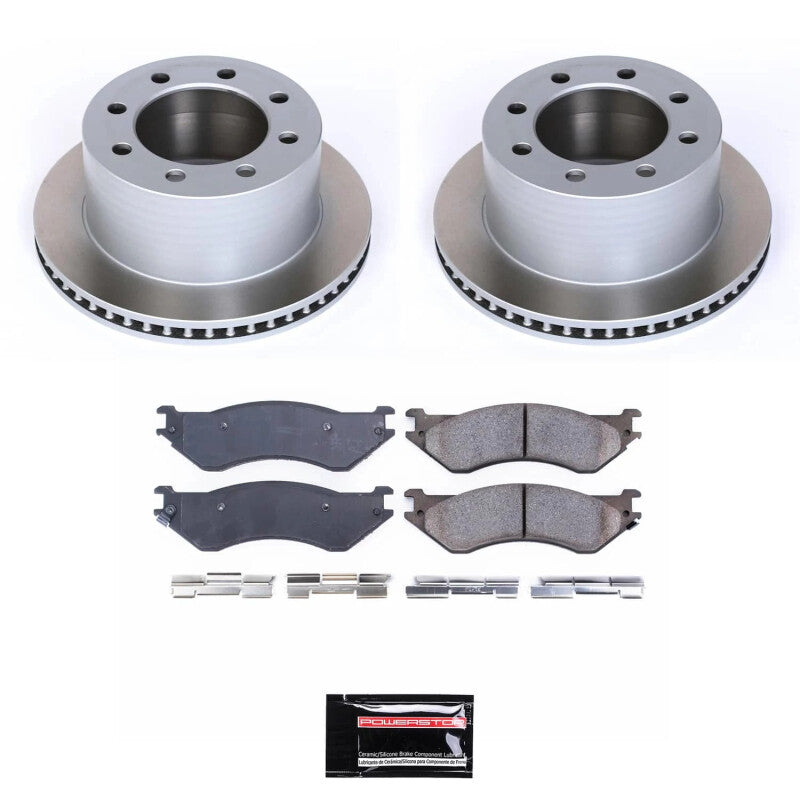 Power Stop 01-02 Dodge Ram 3500 Rear Semi-Coated Rotor Kit PowerStop