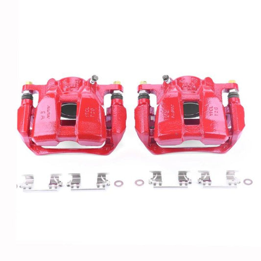 Power Stop 13-18 Honda Accord Front Red Calipers w/Brackets - Pair PowerStop