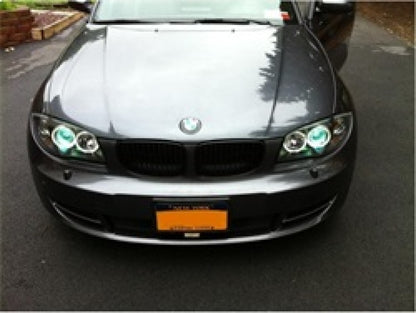 Spyder BMW E87 1-Series 08-11 Projector Headlights LED Halo Black High H1 Low H7 PRO-YD-BMWE87-HL-BK SPYDER