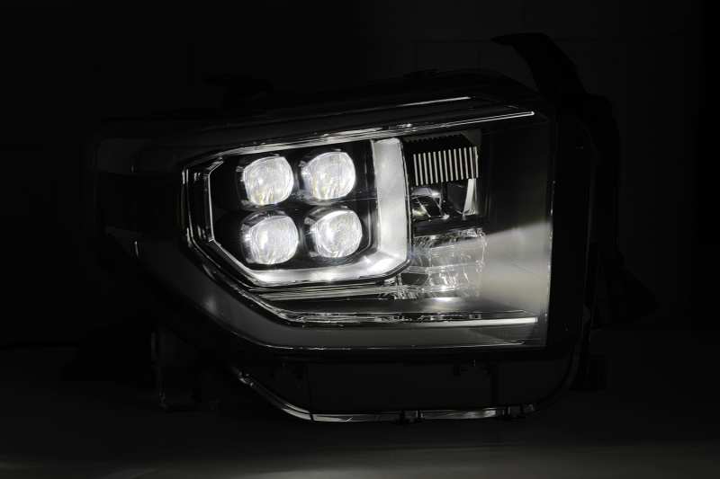AlphaRex 880728 14-20 Toyota Tundra NOVA LED Projector Headlight Plank Style Alpha Black w/Activation Light