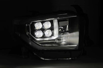 AlphaRex 880728 14-20 Toyota Tundra NOVA LED Projector Headlight Plank Style Alpha Black w/Activation Light
