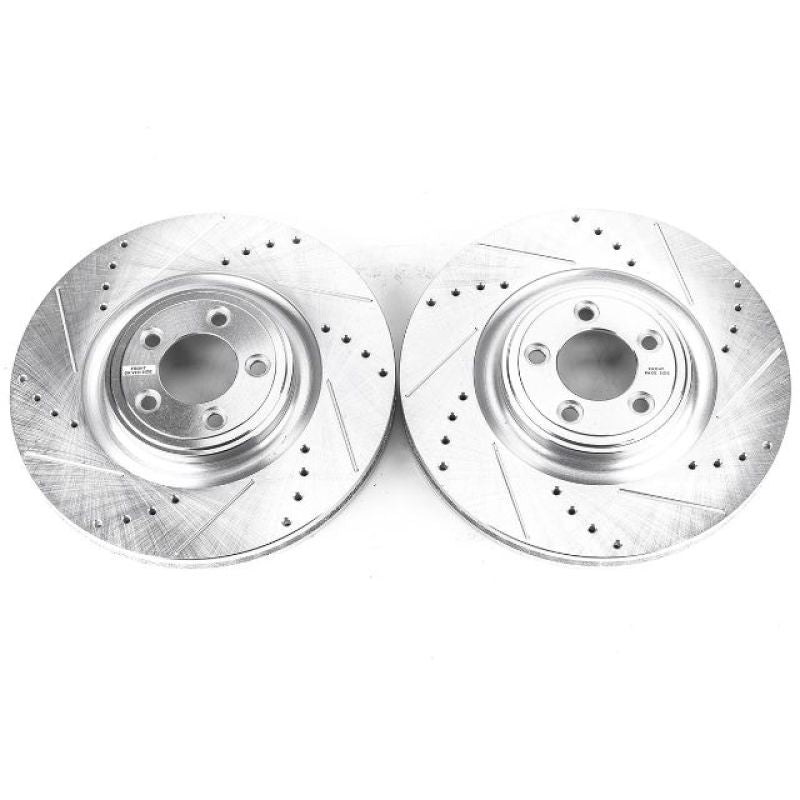 Power Stop 14-19 Jaguar F-Type Front Evolution Drilled & Slotted Rotors - Pair PowerStop