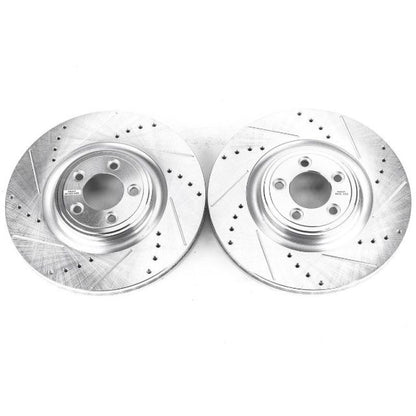 Power Stop 14-19 Jaguar F-Type Front Evolution Drilled & Slotted Rotors - Pair PowerStop