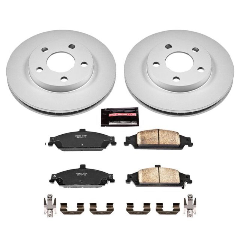 Power Stop 04-05 Chevrolet Classic Front Z17 Evolution Geomet Coated Brake Kit PowerStop