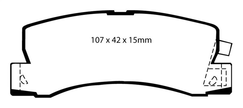 EBC RedStuff Rear Brake Pads - DP3628C EBC