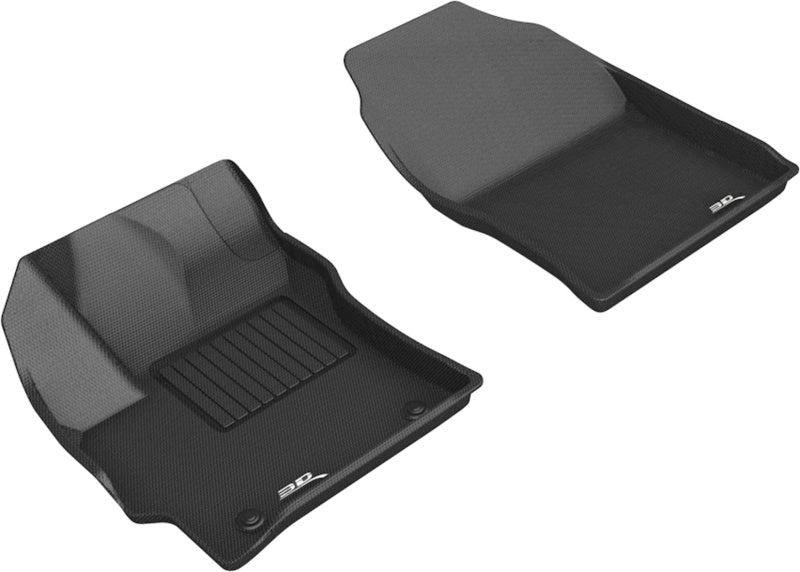 3D MAXpider L1TY24611509 2019-2020 Toyota Corolla Hatchback Kagu 1st Row Floormats - Black