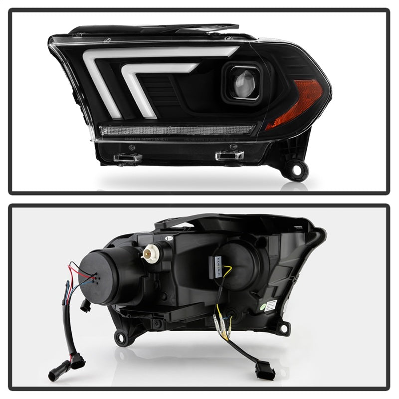 Spyder Dodge Durango 11-13 Halogen Model Only Projector Headlights - Black PRO-YD-DDU11SI-BK SPYDER