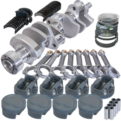 Eagle Chevy LT1 350 1Pc 3.750in Crank 6.000in I-Beam Rods -16cc 4.000in Pistons Rotating Assembly