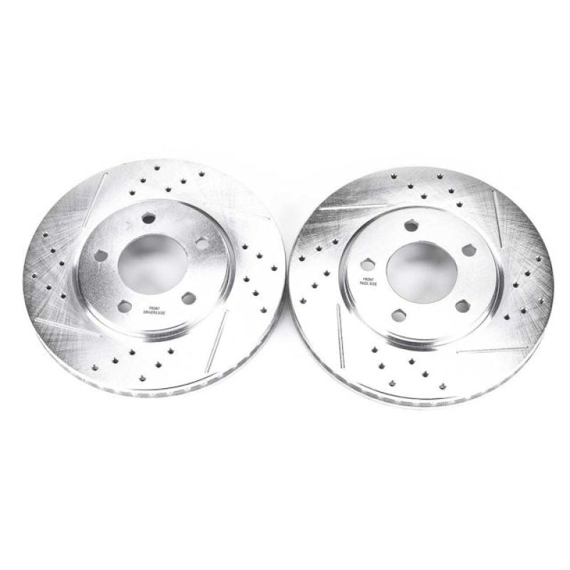 Power Stop 01-07 Chrysler Town & Country Front Evolution Drilled & Slotted Rotors - Pair PowerStop
