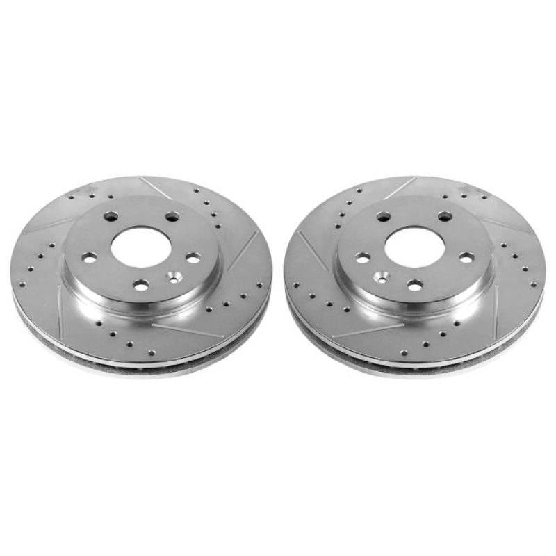 Power Stop 11-16 Buick LaCrosse Front Evolution Drilled & Slotted Rotors - Pair PowerStop