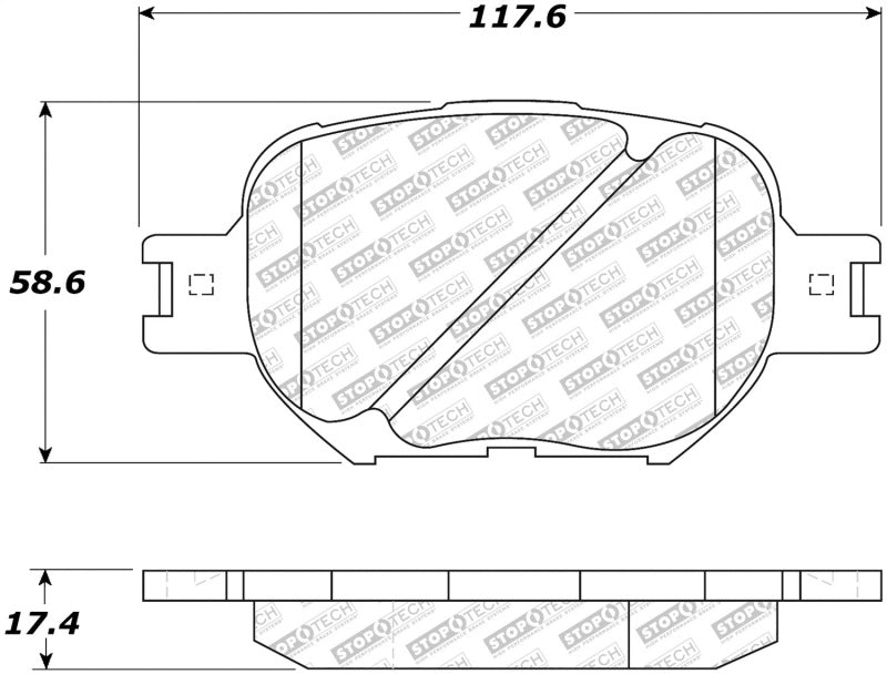 StopTech Street Disc Brake Pads - 305.08170 Stoptech