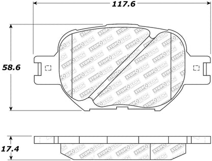 StopTech Street Disc Brake Pads - 305.08170 Stoptech
