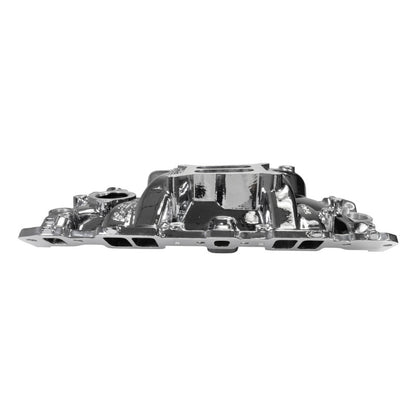 Edelbrock Chevy SB Performer EPS Intake Manifold w/ Oil Fill Tube - Chrome Plasma