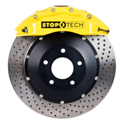 StopTech BBK 07-09 BMW 335i/335d Front 355x32 Drilled 2pc Rotors ST-60 Yellow Calipers Stoptech