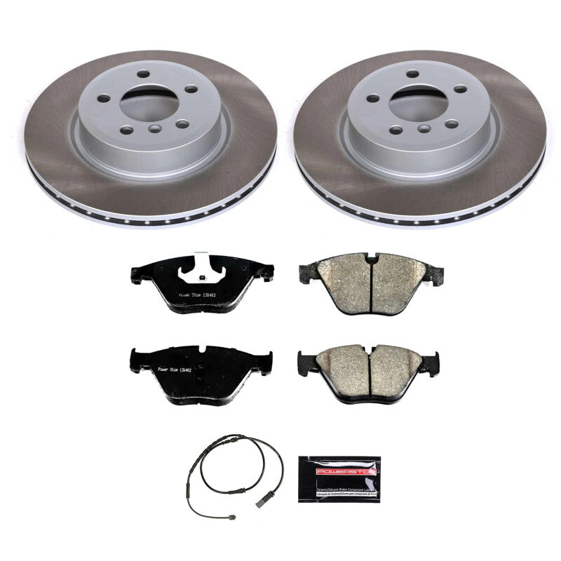Power Stop 14-16 BMW 528i Front Semi-Coated Rotor Kit PowerStop