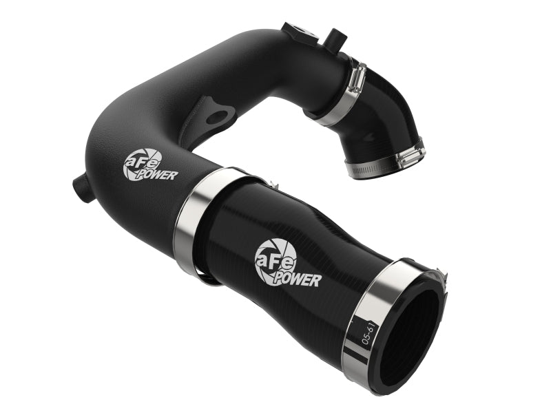 aFe BladeRunner 2-1/2 IN Aluminum Hot Charge Pipe Black - 46-20778-B