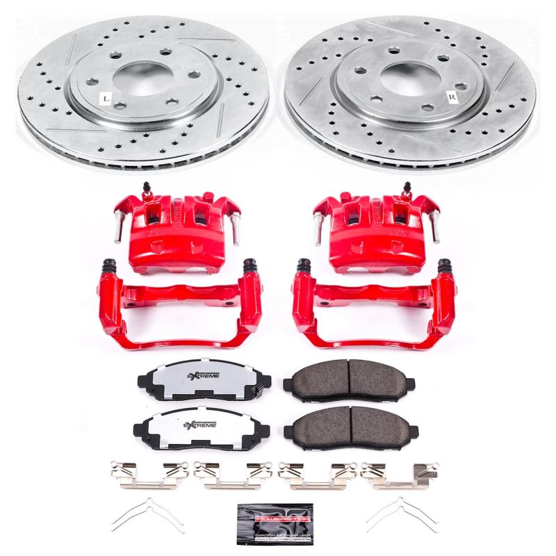 Power Stop 05-18 Nissan Frontier Front Z36 Truck & Tow Brake Kit w/Calipers PowerStop