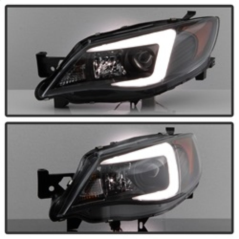 Spyder Subaru WRX 08-09 Projector Headlights - HID Model Only - Black PRO-YD-SWRX08-HID-LBDRL-BK SPYDER