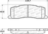 StopTech Premium Ceramic Rear Brake Pads - 308.05010