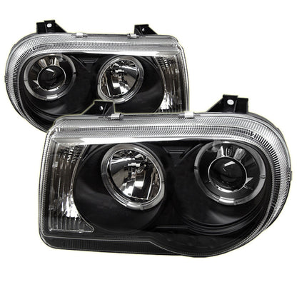 Spyder Chrysler 300C 05-10 Projector Headlights LED Halo LED Blk (Not Included) PRO-YD-C300C-HL-BK SPYDER