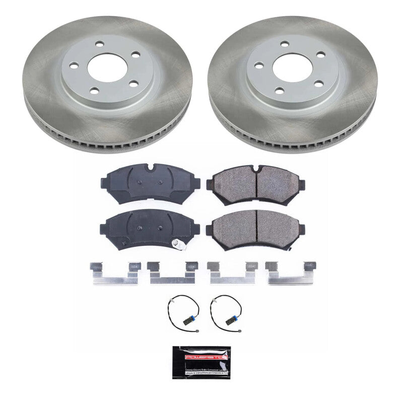 Power Stop 98-02 Cadillac Seville Front Semi-Coated Rotor Kit PowerStop