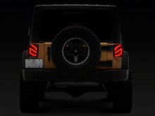 Load image into Gallery viewer, Raxiom 07-18 Jeep Wrangler JK Axial Series Trident LED Tail Lights- Blk Housing (Clear Lens)