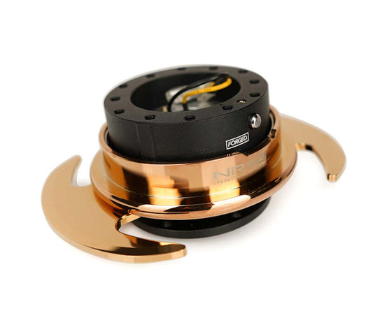 NRG Innovations Gen 3.0 Steering Wheel Quick Release - Black / Chrome Rose Gold – SRK-650BK-CRG