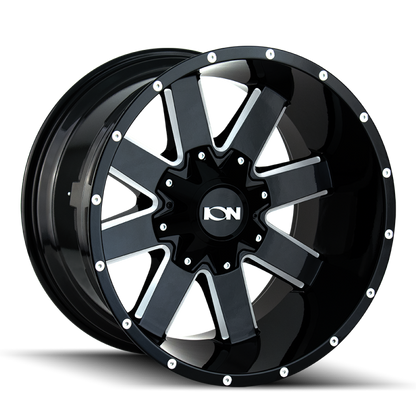 ION 141 20x9 / 8x170 BP / 18mm Offset / 125.2mm Hub Gloss Black Milled Wheel