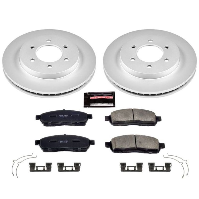 Power Stop 04-08 Ford F-150 Front Z17 Evolution Geomet Coated Brake Kit PowerStop
