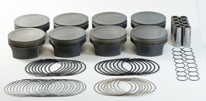 Mahle MS LS Piston Set 378ci 4.075in Bore 3.622 Stroke 6.125 Rod -4.5cc 10.0 CR - Set of 8