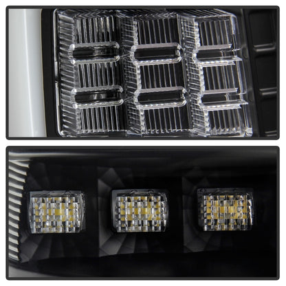 Spyder 99-04 Jeep Grand Cherokee - Light Bar Led Tail Lights - Black - ALT-YD-JGC99V3-BK SPYDER