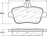 StopTech Premium Ceramic Front Brake Pads - 308.16461