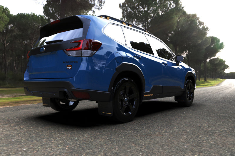 Rally Armor 2022 Subaru Forester (Incl. Wilderness) UR Black Mud Flap w/ Blue Logo Rally Armor