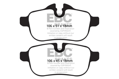 EBC Ultimax2 Rear Brake Pads - UD1433 EBC
