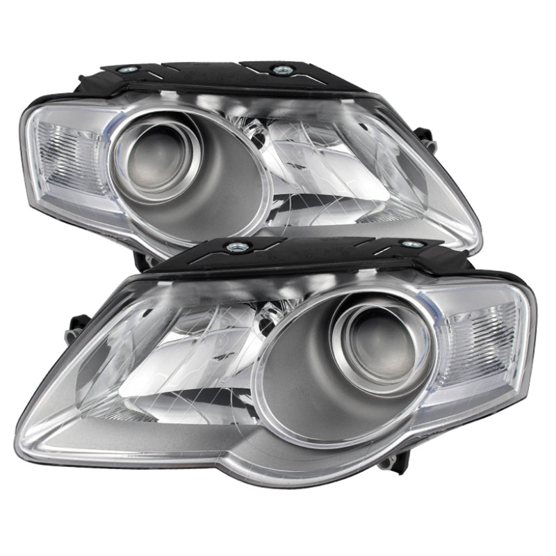 Xtune Volkswagen Passat 06-10 (Halogen Only) Projector Headlights Chrome HD-JH-VWPAT06-C SPYDER