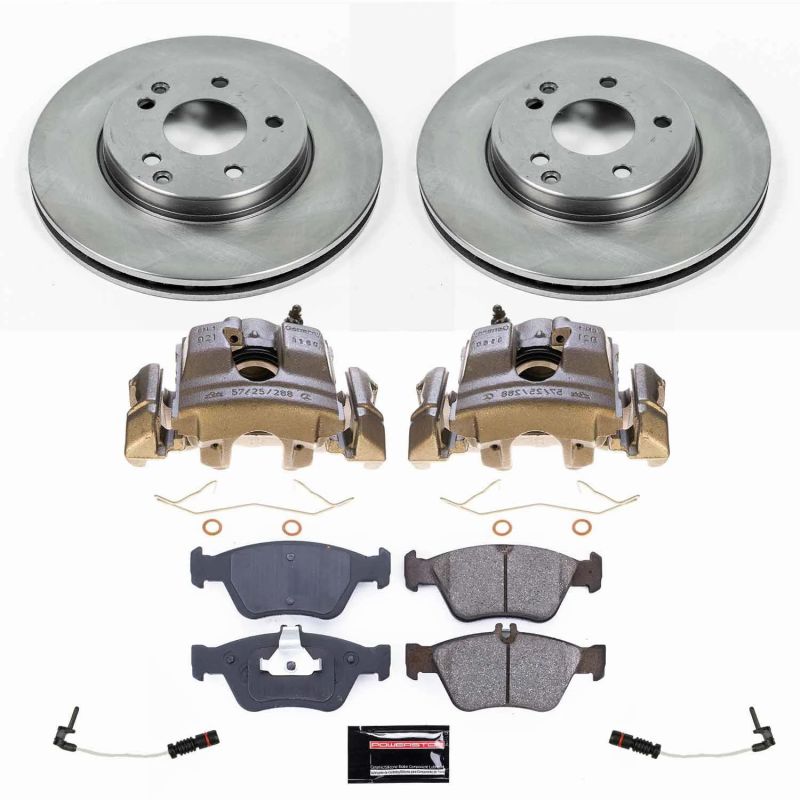 Power Stop 99-00 Mercedes-Benz C230 Front Autospecialty Kit w/Calipers PowerStop