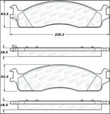 StopTech Street Disc Brake Pads - 305.09650