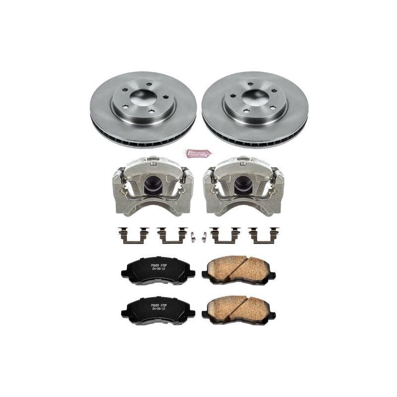 Power Stop 07-12 Dodge Caliber Front Autospecialty Brake Kit w/Calipers PowerStop